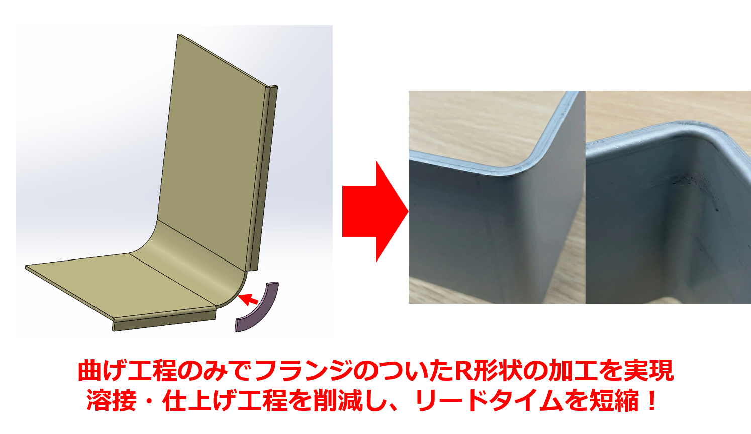 【外側フランジ付きR形状部品を溶接・仕上げ工程レスで製作した課題解決事例】テクニカルニュースvol.101