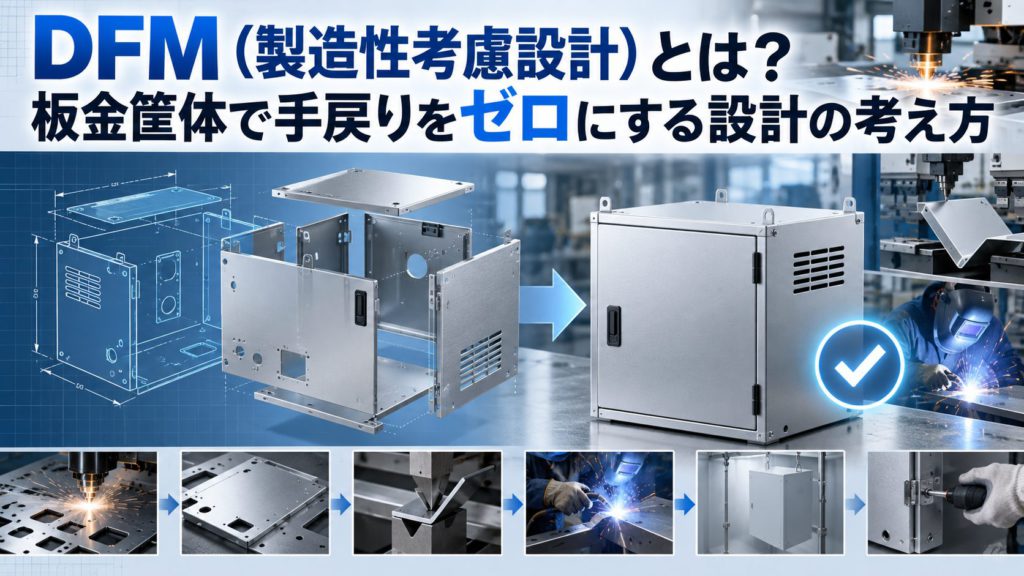 DFM(製造性考慮設計)とは?板金筐体で手戻りをゼロにする設計の考え方